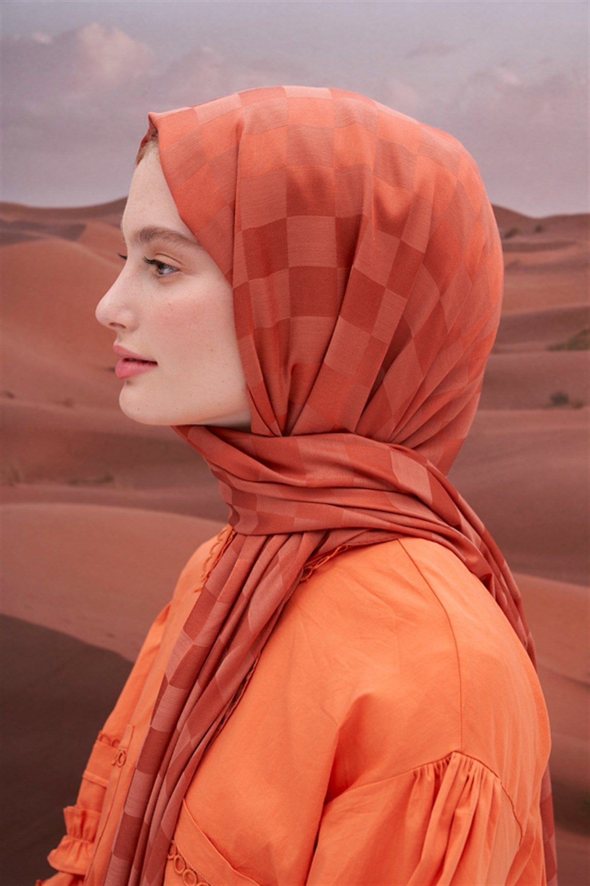 Dama-Jacquard-Hijab aus italienischer Seide